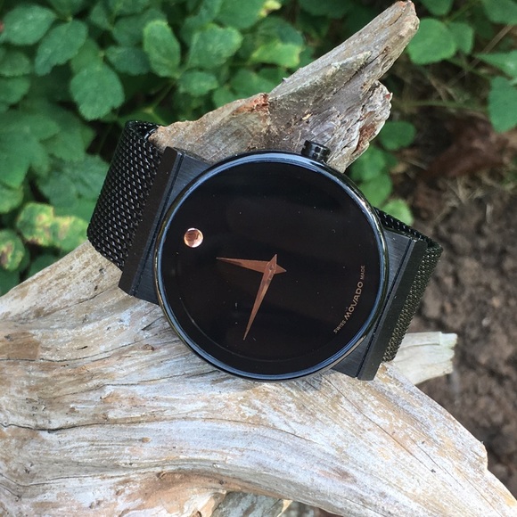 movado museum black pvd